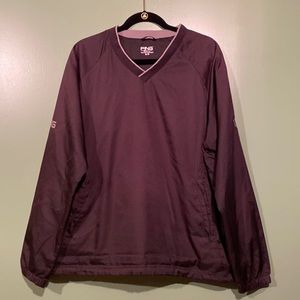 PING nylon pullover.